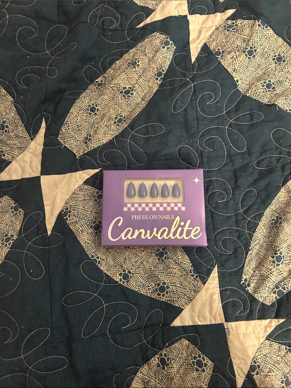 Canvalite Press-On Nails in Purple